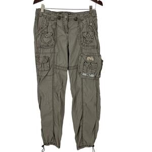 Abercrombie Vintage Cargo Pants Embroidered Women Size 6